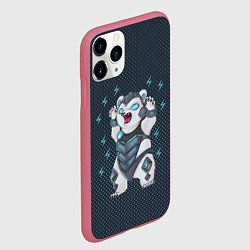 Чехол iPhone 11 Pro матовый Волибир LOL, цвет: 3D-малиновый — фото 2