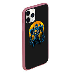 Чехол iPhone 11 Pro матовый Titan Avenger, цвет: 3D-малиновый — фото 2