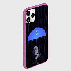 Чехол iPhone 11 Pro матовый Академия Амбрелла - Пятый, цвет: 3D-фиолетовый — фото 2