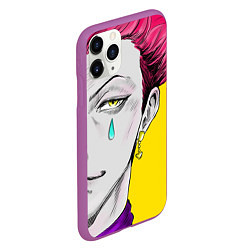 Чехол iPhone 11 Pro матовый Hunter x Hunter Хисока, цвет: 3D-фиолетовый — фото 2