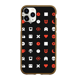 Чехол iPhone 11 Pro матовый Любовь смерть и роботы, цвет: 3D-коричневый