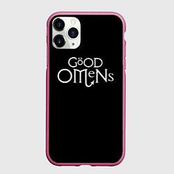 Чехол iPhone 11 Pro матовый GOOD OMENS БЛАГИЕ ЗНАМЕНИЯ КРЫЛЬЯ, цвет: 3D-малиновый