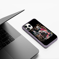 Чехол iPhone 11 Pro матовый Охотник на монстров, цвет: 3D-серый — фото 2