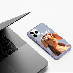 Чехол iPhone 11 Pro матовый Lana del rey, цвет: 3D-светло-сиреневый — фото 2