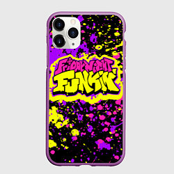 Чехол iPhone 11 Pro матовый Friday Night Funkin, цвет: 3D-фиолетовый