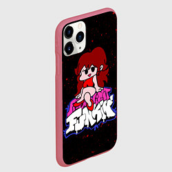 Чехол iPhone 11 Pro матовый Friday Night Funkin, цвет: 3D-малиновый — фото 2