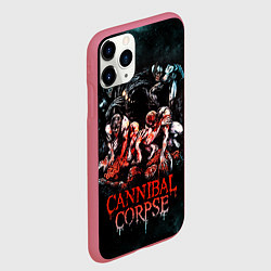 Чехол iPhone 11 Pro матовый Cannibal Corpse, цвет: 3D-малиновый — фото 2