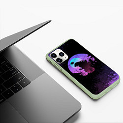 Чехол iPhone 11 Pro матовый GODZILLA ГОДЗИЛЛА, цвет: 3D-салатовый — фото 2