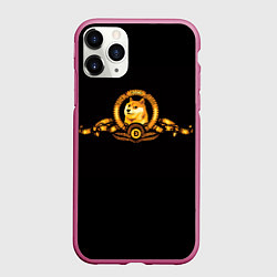 Чехол iPhone 11 Pro матовый DOGE COIN ДОГИ МЕМ, цвет: 3D-малиновый