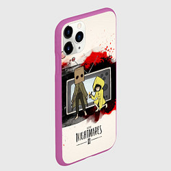 Чехол iPhone 11 Pro матовый Little Nightmares 2, цвет: 3D-фиолетовый — фото 2