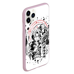 Чехол iPhone 11 Pro матовый Стальной алхимик, цвет: 3D-розовый — фото 2