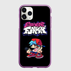 Чехол iPhone 11 Pro матовый Friday Night Funkin, цвет: 3D-фиолетовый