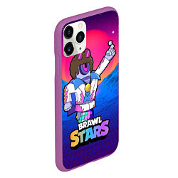 Чехол iPhone 11 Pro матовый STU DISCO СТУ Brawl Stars, цвет: 3D-фиолетовый — фото 2