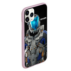 Чехол iPhone 11 Pro матовый Масс эффект, цвет: 3D-розовый — фото 2