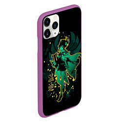 Чехол iPhone 11 Pro матовый GENSHIN IMPACT, ВЕНТИ, цвет: 3D-фиолетовый — фото 2