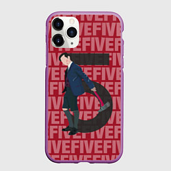 Чехол iPhone 11 Pro матовый FIVE FIVE FIVE, цвет: 3D-фиолетовый