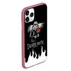 Чехол iPhone 11 Pro матовый DEATH NOTE ТЕТРАДЬ СМЕРТИ, цвет: 3D-малиновый — фото 2