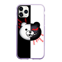 Чехол iPhone 11 Pro матовый MONOKUMA МОНОКУМА, цвет: 3D-светло-сиреневый