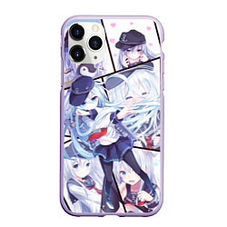 Чехол iPhone 11 Pro матовый Kantai Collection: Hibiki, цвет: 3D-светло-сиреневый