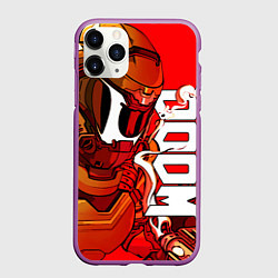 Чехол iPhone 11 Pro матовый DOOM Eternal, цвет: 3D-фиолетовый
