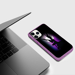 Чехол iPhone 11 Pro матовый DEATH NOTE ТЕТРАДЬ СМЕРТИ, цвет: 3D-фиолетовый — фото 2