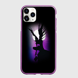 Чехол iPhone 11 Pro матовый DEATH NOTE ТЕТРАДЬ СМЕРТИ, цвет: 3D-фиолетовый