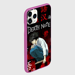 Чехол iPhone 11 Pro матовый ТЕТРАДЬ СМЕРТИ, цвет: 3D-фиолетовый — фото 2