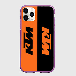 Чехол iPhone 11 Pro матовый KTM КТМ Z, цвет: 3D-фиолетовый