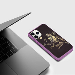 Чехол iPhone 11 Pro матовый Fallout New Vegas, цвет: 3D-фиолетовый — фото 2