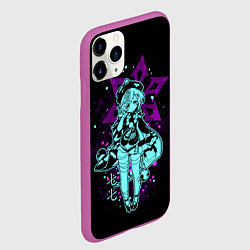 Чехол iPhone 11 Pro матовый GENSHIN IMPACT, ЦИ ЦИ, цвет: 3D-фиолетовый — фото 2