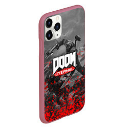 Чехол iPhone 11 Pro матовый DOOM, цвет: 3D-малиновый — фото 2
