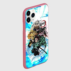 Чехол iPhone 11 Pro матовый КЛИНОК РАССЕКАЮЩИЙ ДЕМОНОВ, цвет: 3D-малиновый — фото 2