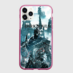 Чехол iPhone 11 Pro матовый Dark Souls, цвет: 3D-малиновый