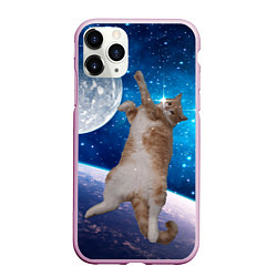 Чехол iPhone 11 Pro матовый Кисулькин в космосе