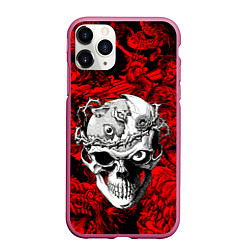 Чехол iPhone 11 Pro матовый BERSERK, цвет: 3D-малиновый