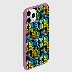 Чехол iPhone 11 Pro матовый Extreme, цвет: 3D-фиолетовый — фото 2