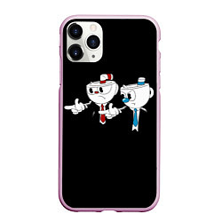 Чехол iPhone 11 Pro матовый CUPHEAD PULP FICTION, цвет: 3D-розовый