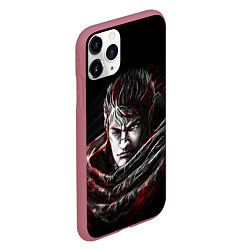 Чехол iPhone 11 Pro матовый BERSERK БЕРСЕРК, цвет: 3D-малиновый — фото 2