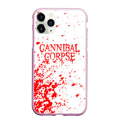 Чехол iPhone 11 Pro матовый Cannibal corpse, цвет: 3D-розовый