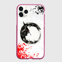 Чехол iPhone 11 Pro матовый BERSERK БЕРСЕРК, цвет: 3D-малиновый