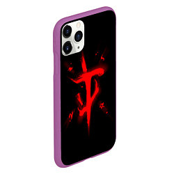 Чехол iPhone 11 Pro матовый DOOM ETERNAL ДУМ, цвет: 3D-фиолетовый — фото 2