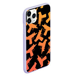 Чехол iPhone 11 Pro матовый Узи, цвет: 3D-светло-сиреневый — фото 2