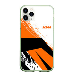 Чехол iPhone 11 Pro матовый KTM КТМ Z, цвет: 3D-салатовый