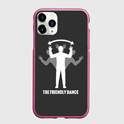 Чехол iPhone 11 Pro матовый Френдли DayZ, цвет: 3D-малиновый