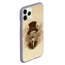 Чехол iPhone 11 Pro матовый RETRO MAN STEAMPUNK, цвет: 3D-серый — фото 2