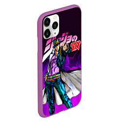 Чехол iPhone 11 Pro матовый JOJOS BIZARRE ADVENTURE, цвет: 3D-фиолетовый — фото 2