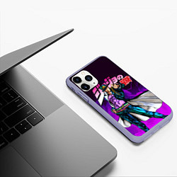 Чехол iPhone 11 Pro матовый JOJOS BIZARRE ADVENTURE, цвет: 3D-светло-сиреневый — фото 2