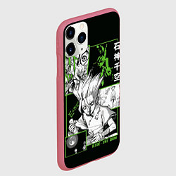 Чехол iPhone 11 Pro матовый Доктор Стоун Сенку, цвет: 3D-малиновый — фото 2