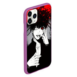 Чехол iPhone 11 Pro матовый ТОКИЙСКИЙ ГУЛЬ TOKYO GHOUL, цвет: 3D-фиолетовый — фото 2