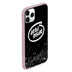 Чехол iPhone 11 Pro матовый DEAD INSIDE, цвет: 3D-розовый — фото 2